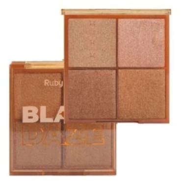 Imagem de Paleta De Iluminador Glow Blaze Daze HB75233 Ruby Rose