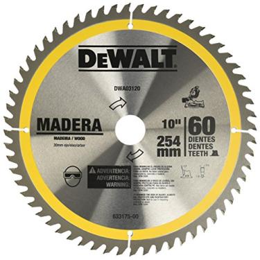 Imagem de Lâmina de Widea 10'' (254mm) 60D para Madeira DW03120 Dewalt