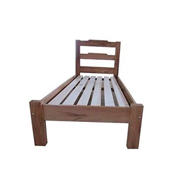 Imagem de Cama de Solteiro Rústica Rich em Madeira de Demolição - Cód 2421