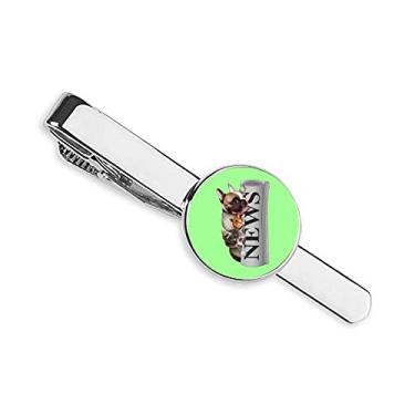 Imagem de Roll Newspaper Pet Group gravata clipe de gravata para presente homem de negócios