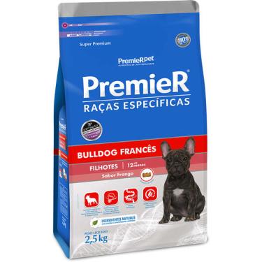 Imagem de Ração Seca Premier Pet Raças Específicas Bulldog Francês para Cães Filhotes - 2,5 Kg