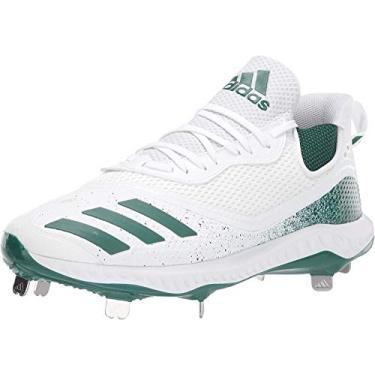 Imagem de adidas Sapato de beisebol masculino Icon V Bounce Cleats, Verde escuro/verde escuro/branco twr, 16