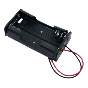 Imagem de Suporte Case Porta 2 Pilhas AACom Rabicho - Para Projetos
