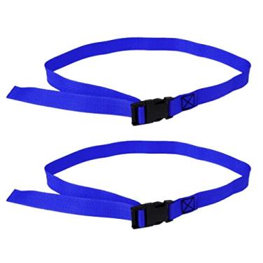 Imagem de YIJU 2 Unidades de Náilon Ajustável para Carrinho de Golfe Correia de de Fixação de Mala de 2. 5m , azul