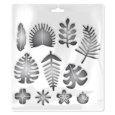 Imagem de Mimo Faca de Corte Embossing - Flores Tropicais e Folhagens - 11 Pç - Faz Cortes Precisos em Diversos Materiais - É Muito Fácil de Usar na Máquina de Corte e Relevo Mimo Embossing