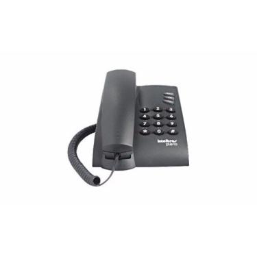 Imagem de Telefone Com Fio Com Chave 3 Funções Intelbras Pleno Preto