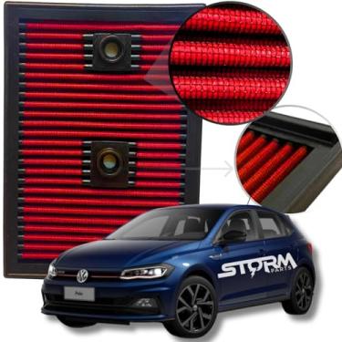 Imagem de Filtro De Esportivo Inbox Vw Polo Gts 1.4 Tsi ano 2020 a 2023 + Motor Turbo RS Filter Lavável reutilizavel Stage