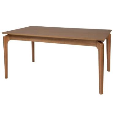 Imagem de Mesa de Jantar Portugal em Madeira Maciça e Mdf L 180 X P 90 X Alt 77 Natural Natural