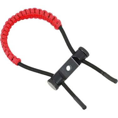 Imagem de Faixa de pulso com arco para tiro com arco e flecha 550 para arco composto e recurvo (vermelho)