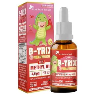 Imagem de B-Trix Kids Vitamina B12 (Metilcobalamina) 20ml Sabor Morango - Flora Nativa