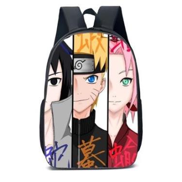 Imagem de MOCHILA ESCOLA INFANTIL JUVENIL ANIME NARUTO E AMIGAS-Unissex