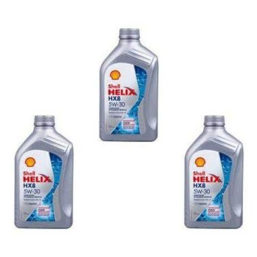 Imagem de 3 litros óleo shell helix hx8 5w30 sp gf6 sintetico