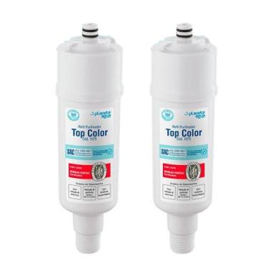 Imagem de Kit 2 Refil Filtro Planeta Água Topcolor Compatível Colormaq - Planeta