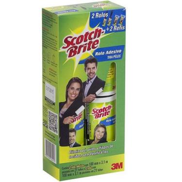 Imagem de Rolo Adesivo SCOTCH-BRITE com 2 Rolos e 2 Refis 3M
