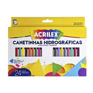 Imagem de Hidrocor Acrilex Com 24 Cores