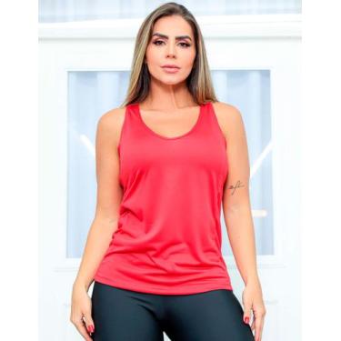 Imagem de Camiseta Regata Feminina Fitness de Academia em Dry Fit Seca Rápido  -