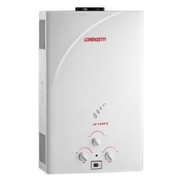 Imagem de Aquecedor de Água a Gás Natural Lorenzetti LZ 1600N, 15 Litros, Exaust