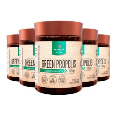 Imagem de Kit 5 Green Propolis Nutrify 60 Cápsulas