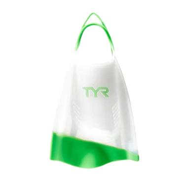 Imagem de TYR Barbatanas Hydroblade Swim Training, verde, pequena
