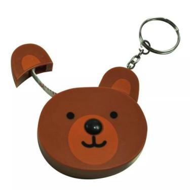 Imagem de Fita Métrica de Bichinho Retratil Chaveiro Urso 150 cm Trena para Cost