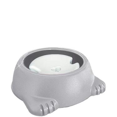 Imagem de Bebedouro Furacao Pet Glamour Pelos Longos Cinza (Export) 1L - Furacão