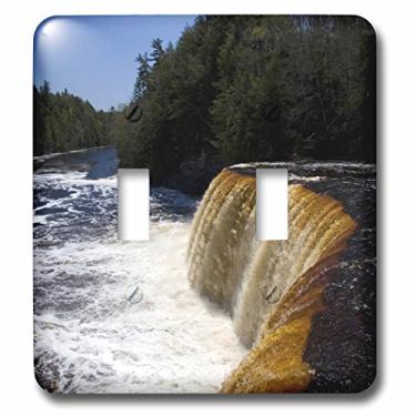 Imagem de 3dRose lsp_91195_2 Cachoeiras Upper Tahquamenon, Michigan Us23 Dfr0232 David R Frazier Interruptor duplo
