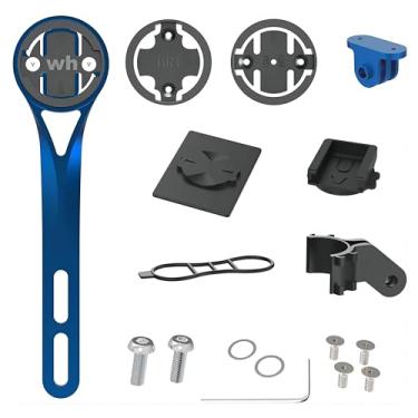 Imagem de Suporte de computador para bicicleta, suporte frontal externo para guidão de bicicleta integrado, compatível com bicicletas de estrada, Wahoo, Bryton, Cateye, GoPro Full Range e lanterna C