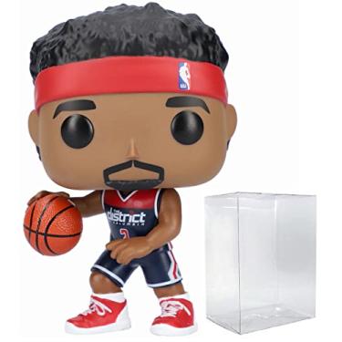 Imagem de POP NBA: Wizards - Bradley Beal (Alternate Uniform) Funko Vinyl Figure (Bundled with Compatible Box Protector Case), Multicolor, 3.75 inches