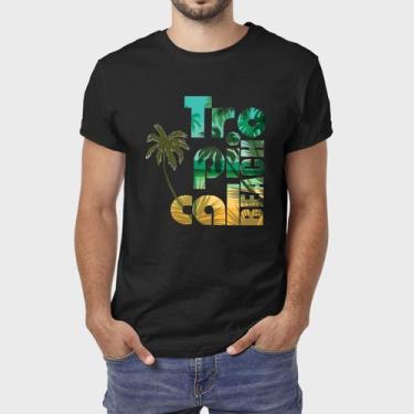 Imagem de Camiseta Masculina Algodão Tropical Premium - Benellys, G, Preto