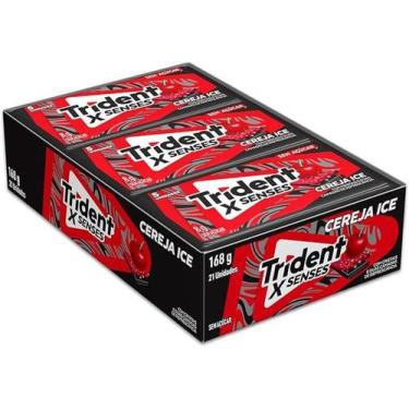 Imagem de Chiclete Trident Sabor Fresh Cereja Ice - Display 168G - mondelez 