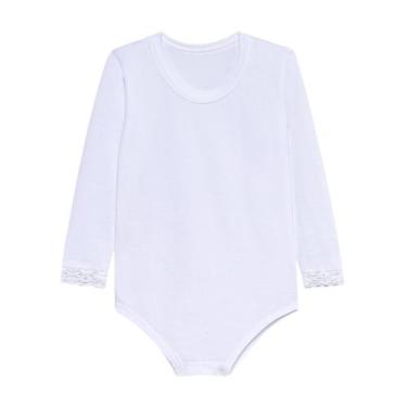 Imagem de Kit body e meia calça segunda pele infantil - EGE BABY, Branco, 6
