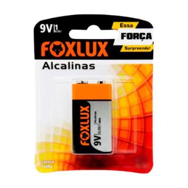 Imagem de Bateria Pilha 9v Alcalina Foxlux 6lr61  - NENHUMA - Unico REF:Bateria 