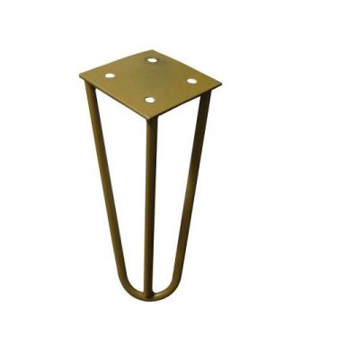 Imagem de Pé de Metal 15 CM Hairpin Legs Mesas de Centro Puffs Dourado G41 - Gra