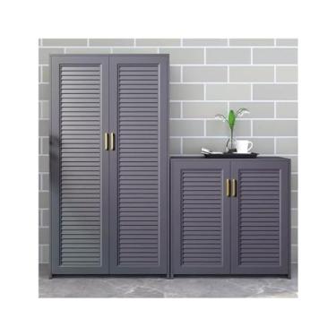 Imagem de LICONG-2020 Armários de armazenamento ao ar livre armário de armazenamento externo jardim pátio varanda armário de sapatos armário de armazenamento variado caixas de armazenamento ao ar livre