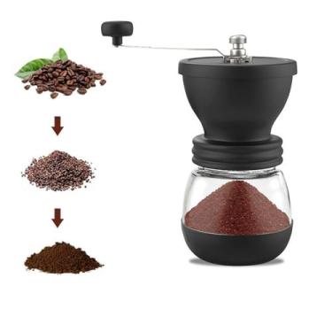 Imagem de NatureMan Moedor de café manual com configurações ajustáveis, moedor cônico portátil para uso doméstico, escritório, acampamento ou viagens, etc
