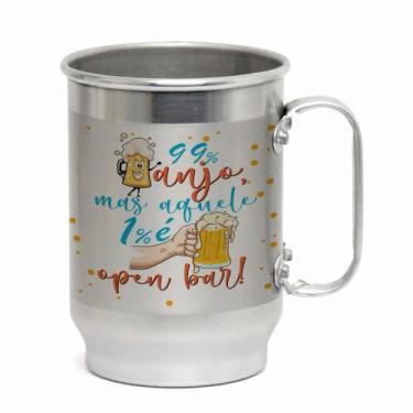 Imagem de Caneca Alumínio 600ML Tema Carnaval  Presente Criativo para a Folia - 