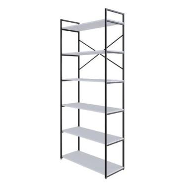 Imagem de Estante Alta C/06 Prateleiras 185x80x33cm Yon - Compace, Branco TX/Est
