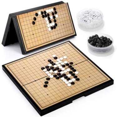 Imagem de Go Game Set Yarlung Magnetic PVC Stones com tabuleiro de 37 cm