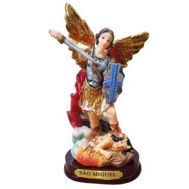 Imagem de Anjo São Miguel Arcanjo Santo Imagem 13cm - Althea Arte Decor