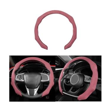 Imagem de Mandark Capa de volante de carro, protetor de volante de veículo esportivo de camurça com encaixe de 38 cm, acessórios de decoração de interiores automotivos confortáveis e antiderrapantes, universal