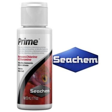 Imagem de Seachem Prime 50ml Condicionador Água Anticloro trata 2000L
