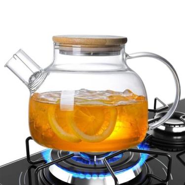 Imagem de Chaleira De Vidro Resistente Vai Ao Fogo Com Bico Coador 1L - Cozy
