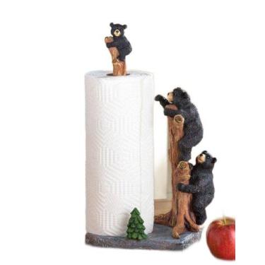 Imagem de Coleções de porta-toalhas de papel, etc. Northwoods Bears Resin - Coll
