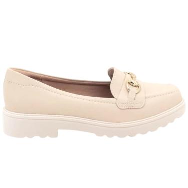 Imagem de Mocassim Modare Loafer Tratorado Feminino Creme