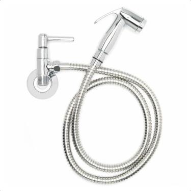 Imagem de Ducha Higiênica Cromada Metal Mangueira de 2 Metros Chuveirinho Salão 