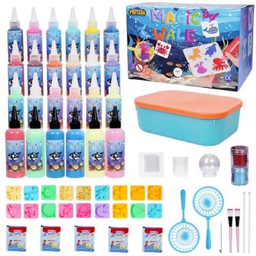 Imagem de Pintada Kit De Brinquedo Mágico De Elfo Aquático Com 24 Cores - Gel Aquático De Fada Aquática Com Moldes; Kit Para Fazer Fada Em Gel Faça Você Mesmo, Tinta Mágica De Criaturas 3D, Criador De Squishy