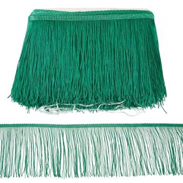 Imagem de KISSITTY Franja longa de 10 jardas de costura com franja para Sewin, fitas de borla de poliéster para saia, vestido de casamento, abajur, festa em casa, artesanato, vestido de casamento latino