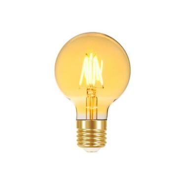 Imagem de Lâmpada LED Filamento Vintage Globo G80 Âmbar 4W E27 - Taschibra