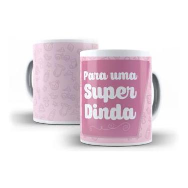 Imagem de Caneca Porcelana Para Uma Super Dinda Presente Madrinha Afilhados - Vi