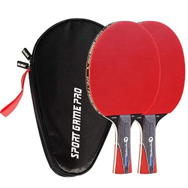 Imagem de Conjunto de raquete de pingue-pongue com Killer Spin + estojo de graça - Raquete de tênis de mesa profissional para jogadores iniciantes e avançados - melhore suas habilidades de ping pong com o